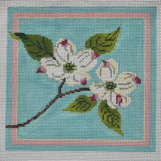 White Dogwood Blossoms T16A by Blue Ridge Stitchery (thumbnail)