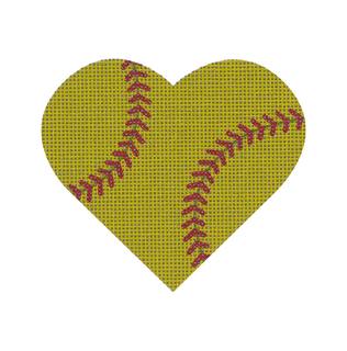 Softball Heart by Pepperberry Designs (thumbnail)