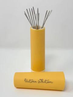 Yellow Pink Magnetic Needleholder by Liz Goodrick-Dillon (Tapestry Tent, via Susan Roberts) (thumbnail)