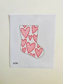 I Love You More Than Hearts Bauble Stocking Canvas by KCN Designers (thumbnail)