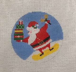 Snowboard Santa by Wipstitch Needleworks (thumbnail)