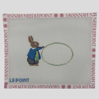 Green Bunny Basket Tag by Le Point Studio (thumbnail)