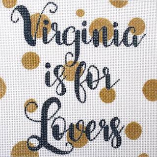 Virginia is for Lovers Bubbles Square by A Poore Girl Paints (thumbnail)