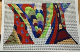 Designer Inspired Initials Letter M by Gone Stitching (thumbnail)