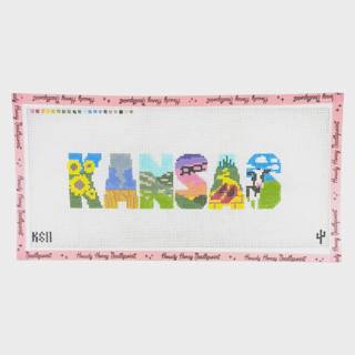 Kansas Pillow by Cactus Needlepoint (thumbnail)