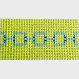 NTG TS112 - Square Link Insert Aqua/Lime by Two Sisters Needlepoint (thumbnail)