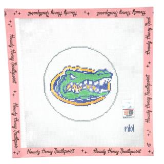 Florida Gators Round by Needlepoint by Laura (thumbnail)