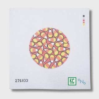 Candy Corn Craving Canvas by Needlepaint (thumbnail)