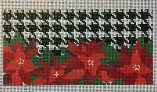 Houndstooth Poinsettia Clutch Insert by Laura Love Designs (thumbnail)
