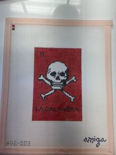 La Calavera Loteria Card by Dogwood Needlepoint (thumbnail)