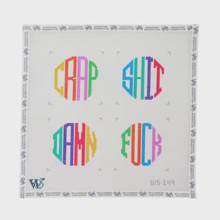 Dirty Coasters - Rainbow by Wipstitch Needleworks (thumbnail)