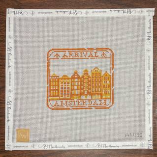 Amsterdam Passport Stamp by Audrey Wu Designs (thumbnail)