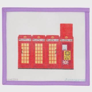 3D London Phone Booth by Stitch Style Needlepoint (thumbnail)
