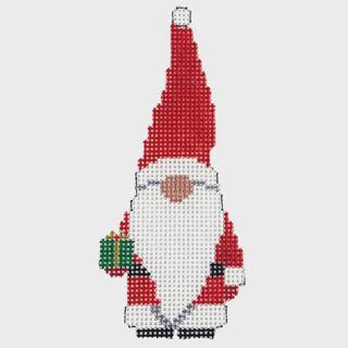 Santa Gnome, Ornament #18 by Susan Roberts Needlepoint (thumbnail)