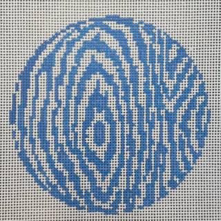 Faux Bois Round-Blue by The Gingham Stitchery (thumbnail)