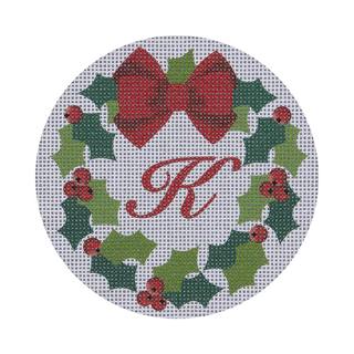 Monogram Wreath K by Pepperberry Designs (thumbnail)