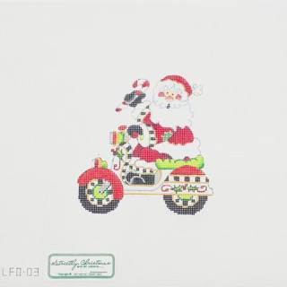 Santa on Scooter by Strictly Christmas (thumbnail)