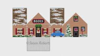 Books Shop Mini House by Liz Goodrick-Dillon (Tapestry Tent, via Susan Roberts) (thumbnail)