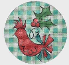 Green Gingham Bird by The Curious Cowgirl (thumbnail)