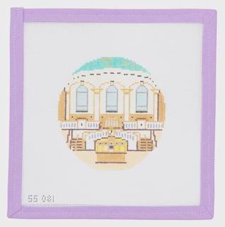 Grand Central Terminal Ornament With Stitch Guide by Stitch Style Needlepoint (thumbnail)