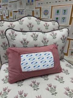 Pink Velvet Self-Finishing Pillow by RenniCo Needlepoint (thumbnail)