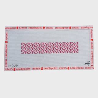 Y Pattern Clutch 14 Mesh Keychain Pink by Stitch Style Needlepoint (thumbnail)