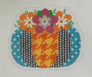 Houndstooth Pumpkin by Eye Candy Needleart (thumbnail)