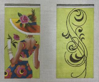 woman with rose eyeglass case front & back by Colors of Praise Art Studio (thumbnail)