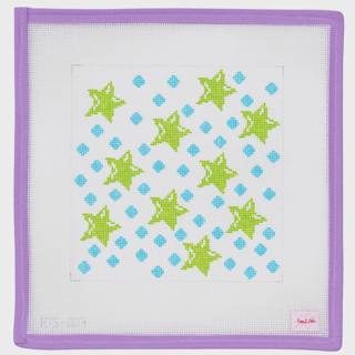 Green & Blue Star Balloon by Poppy J Stitches (thumbnail)
