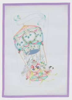 Whimsical Christmas Balloon Stocking by CBK Needlepoint (thumbnail)