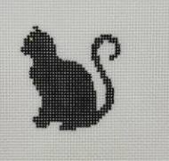 Mini Black Cat by M F Needlepoint (thumbnail)