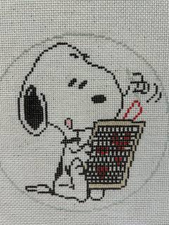 Snoopy Loves Needlepoint Canvas by Officially Needlepoint (thumbnail)