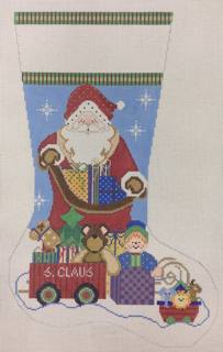 santa stocking 1357G by Needle Deeva (thumbnail)