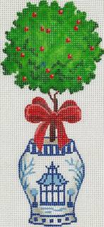 Chinese Vase With Topiary by Kate Dickerson Needlepoint Collections (thumbnail)