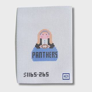 Panthers Angel Needlepoint Canvas by KCN Designers (thumbnail)