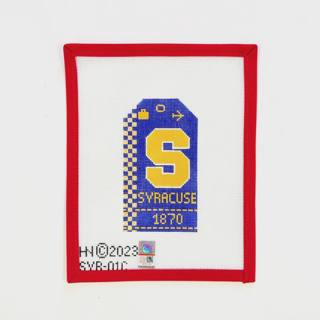 Syracuse University Retro Tag by Hedgehog Needlepoint (thumbnail)