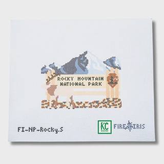 Rocky Mountain National Park Sign Canvas by Fire and Iris Designs (thumbnail)
