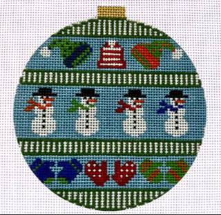 Snowmen Ornament by Griffin Designs (thumbnail)