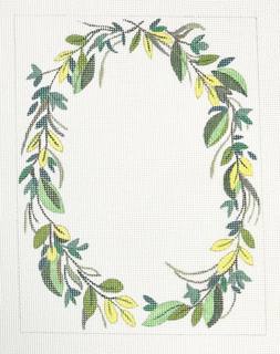oval of leaves by Ann Wheat Pace Designs (thumbnail)