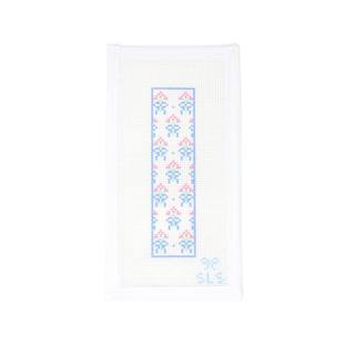 Pink Bouquet Key Fob / Bookmark by SLS Needlepoint (thumbnail)