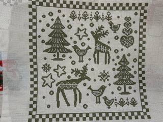 Reindeer Pillow by Blueberry Point Canvas (thumbnail)