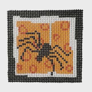 Spider Small Square on Orange by Pippin Studio (thumbnail)