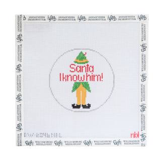 Elf - Santa I Know Him by Needlepoint by Laura (thumbnail)