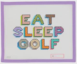 Eat Sleep Golf by Mimi In Stitches (thumbnail)