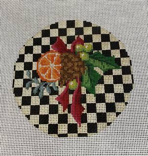 Holiday L'Orange Ornament by Kelly Clark Needlepoint (Colonial Needle) (thumbnail)
