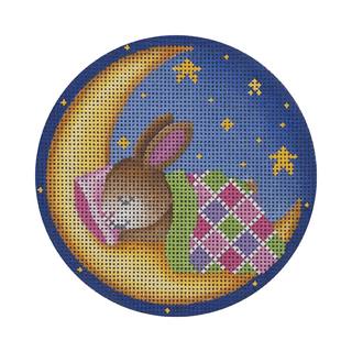 Over the Moon Bunny, Pink by Pepperberry Designs (thumbnail)