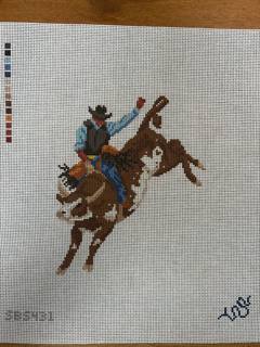 Black Rodeo: Bull Riding by Spellbound Stitchery (thumbnail)