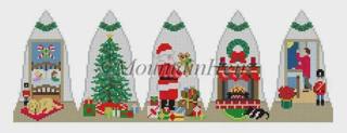 Night Before Christmas Bell by Susan Roberts Needlepoint (thumbnail)