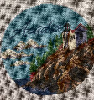 Large Acadia Round by Needlepaint (thumbnail)