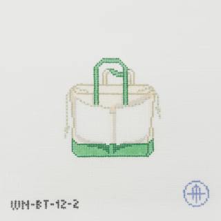 Two Customizable Nautical Flags Boat Tote (Day 2 of 12 Days of Boat Totes) by Wheelhaus Needlepoint (thumbnail)